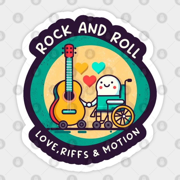 ROCK AND ROLL Sticker by Fabrik